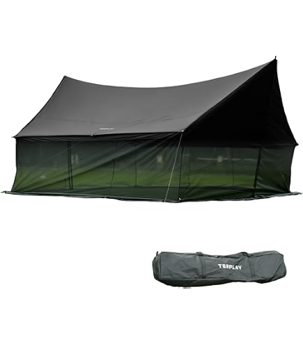 Amazon | CAMVIL ZIP-TARP ジッパータープ 5m ブラックコーティング