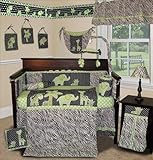 SISI Baby Boy Boutique - Animal Planet Lime 15 Pc Baby Bedding Nursery Crib Set by Sisi