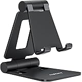 Nulaxy クデュアル折りたたみスマホスタンド、ポータビリティ角度調整可能スマート携帯スタンド アイフォン スマフォ アンドロイド iPhone 15 14 plus pro promax 13 mini 12 11 プロ マックス se Huaw
