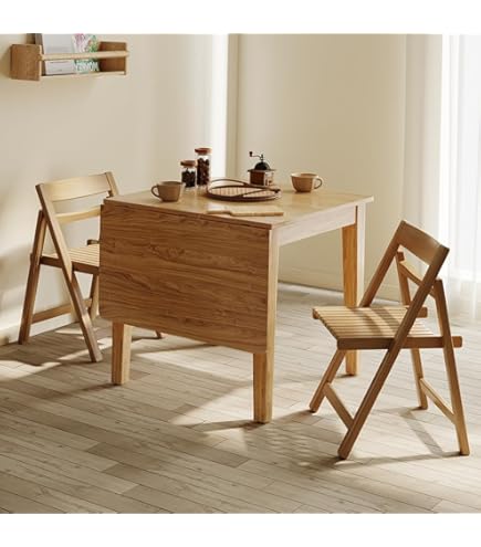 Amazon｜折りたたみ式ダイニングテーブルセット、4脚の椅子を備えた