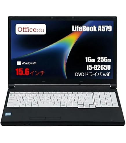 Amazon.co.jp: 【整備済み品】 富士通 A748/S ノートパソコン, 15.6型