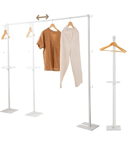 物干しスタンド 物干しラック 室内 W88~159×D25×H160cm Amazon.co.jp: 伸縮式物干しスタンド 伸縮長さ調整可能 物干し竿の伸縮