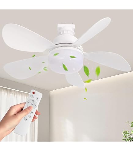 Amazon.co.jp : Qifeiyax シーリングファンライト 小型 6~8畳 24W 