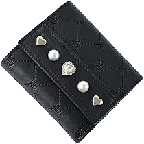 Amazon | [SecretDoor] ブラック 三つ折り財布 レディース ミニ