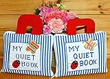 布絵本MY QUIET BOOK NEW ENGLISH VERSION マイクワイエットブック　ブルーストライプ英語刺しゅう版2個組みギフトセット