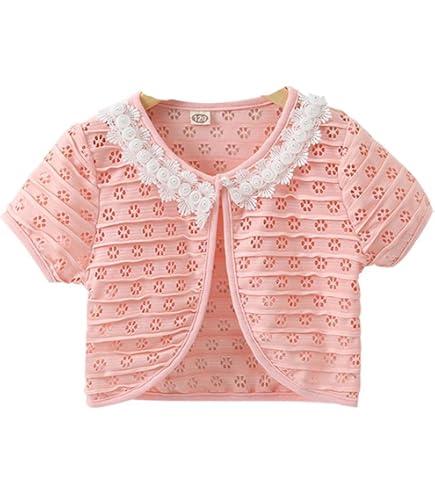 Amazon.co.jp: 半袖ボレロ ベビー キッズ カーディガン 子供服 女の子