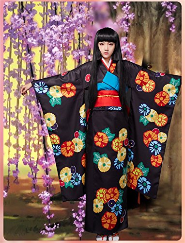 ウィッグ付き 地獄少女 閻魔あい 和服  Lサイズ ウィッグ付き 地獄少女 閻魔あい 和服 Lサイズの通販 by キヨ