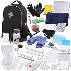 アイリスオーヤマ 【防災士監修】 防災グッズ 防災リュック 33点 防災セット 一次避難用 小型 軽量 持ち運びやすい…