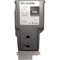 Amazon.co.jp: 3年保証 PFI-206 MBK 300ml 互換 インクタンク インク