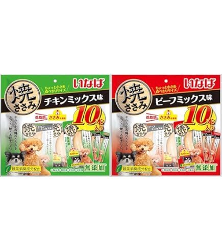 Amazon | いなば 犬用おやつ 焼ささみ チキンミックス味 単品