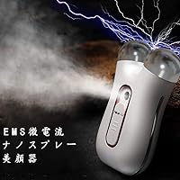 改良版 ナノケア フェイス スチーマー 噴霧式補水 多機能ナノハンディミスト スチーマー美顔器 携帯式ミストEMS 美顔ローラー イオン導入 美肌キープ マイクロカレント 抗老化 (美顔ローラー1)