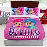 JorgeのホームファッションInc新しいPrettyコレクション輝きとNickelodeon Kids GirlsオリジナルライセンスBlanket with Sherpa Very Softy厚暖