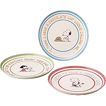 Amazon｜PEANUTS (ピーナッツ) スヌーピー トリオプレートセット 大皿
