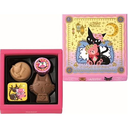 猫チョコ ゴンチャロフ アンジュジュ A 4個入 紙袋付き ギフトカード付き バレンタイン 2025 デザイン ネコ チョコレート ギフト プレゼント 詰め合わせ 職場 お返し ホワイトデー