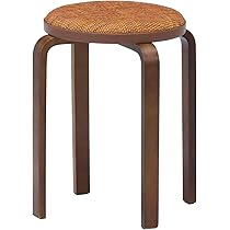 Amazon.co.jp: 不二貿易 曲木スツール スタッキングチェア 幅32×奥行32