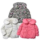 ベビー服 女の子 アウター フルジップ ショート コート mia mail ミアメール 中綿 Eタフタ 衿付き 女児 ベビー (1.アイボリー/95cm)