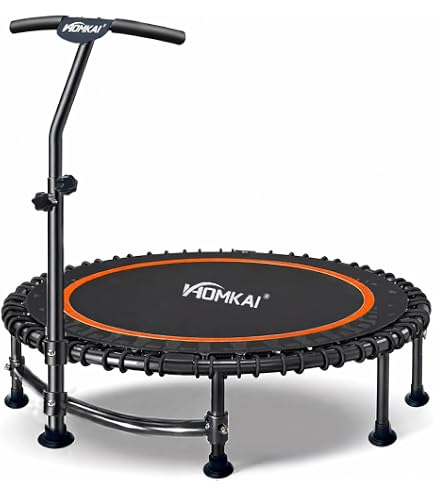 HOMKAI折りたたみトランポリン 静音設計 耐荷重200kg Amazon | HOMKAI トランポリン 40インチ 静音 折りたたみ エクササイズ
