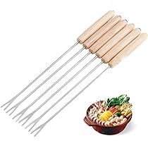 銅製 フォンデュ鍋(フォーク、木製台座付き) 楽天市場】ステンレス フォンデュフォーク 6本セット 木製