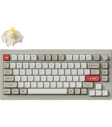 Keychron Q1 Pro knob 茶軸 ホワイト 白が美しいワイヤレス高級キーボード『Keychron Q1 Pro