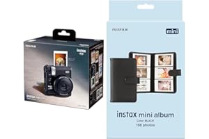 富士フイルム(FUJIFILM) クリスマスプレゼント お年玉ギフト チェキ インスタントカメラ instax mini 99 ブラック INS MINI 99 TH +アルバム