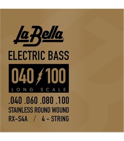 【中古】 La Bella RX-N4A 040-060-080-100 Nickel Wound Amazon | La Bella RX-N4A/040-060-080-100/Nickel Wound | ベース弦