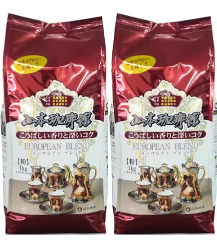 Amazon.co.jp: 山本珈琲 山本珈琲館ヨーロピアンブレンド粉 600g