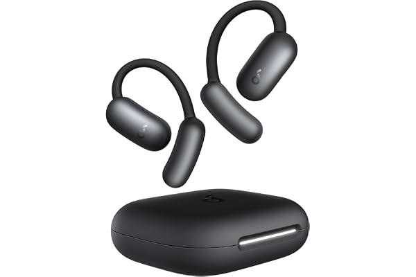 Anker Soundcore AeroFit 2 (Bluetooth 5.4)【オープンイヤー型ワイヤレスイヤホン / IP55防塵防水規格/ 最大42時間再生 / マルチポイント接続/PSE技術基準適合】 ミッドナイトブラック