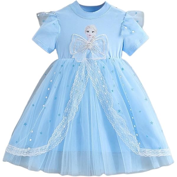 Amazon | [WIEWILY] 雪ドレス 女の子 チュールドレス キッズ 子供服
