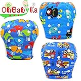 OHBABYKA赤ちゃん ベビー服 赤ちゃん 服 ベビー 水着 女の子 男の子 男児 女児 水着 再利用可能 防水 スイム布 水遊び スイムパンツ おむつ 3枚セット (YK062840)