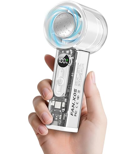 5 IN 1 ハンドヘルドファン 9000mAh Amazon.co.jp: Handy Fan, Handheld, Silent, 20 dB Quiet