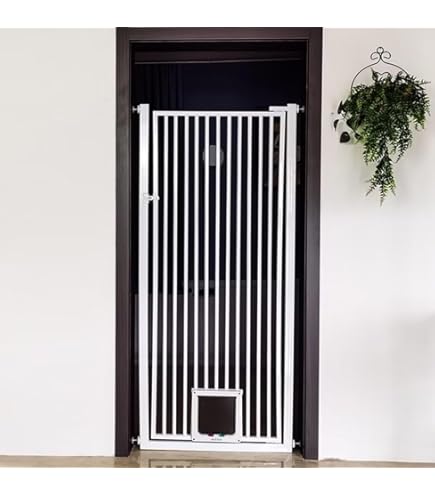 Amazon.co.jp: ペットゲート 猫 脱走防止 柵 高さ調節対応 205~285cm