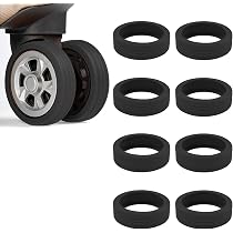 Amazon | スーツケース タイヤカバー 8個セット 車輪保護 簡単装着
