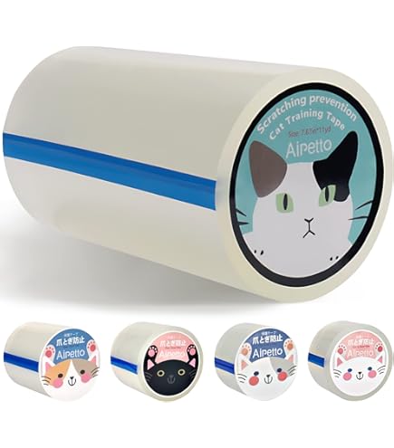 Amazon | 剥がせる猫ひっかき防止ドア保護フィルム(21 cm×3 m)、家具の