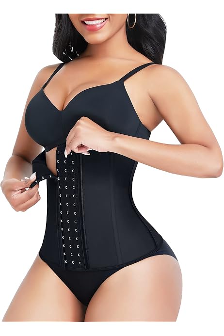 ECOWALSON Waist Trainer for Women Corset Cinher Body Shaper with Steel  Bones and Extender : Amazon.sg: Fashion
