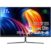 27インチ ゲーミングモニター WQHD 200Hz 1ms Amazon.co.jp: TITAN ARMY 27インチ HDR400相当 WQHD 200Hz ゲーミング