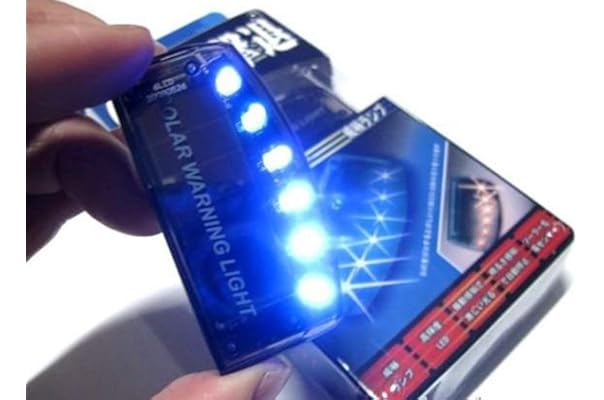 カー セキュリティー 車 防犯 装置 ダミー Led ライト ブルー 点滅 防犯シール付 期間限定 最安値挑戦