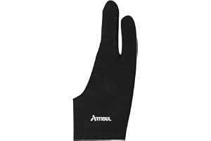 Artisul ArtistグローブG05 2本指手袋 お絵かき 製図用 左利き右利き両用 防汚 板タブ/液タブ/紙での使用に最適