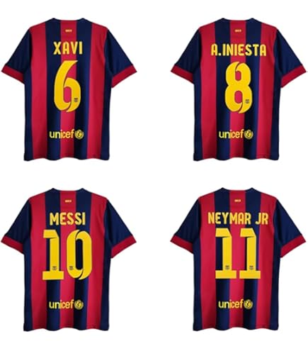 Amazon | 子供 ネイマールのユニフォーム レトロ 14-15 バルセロナ 11