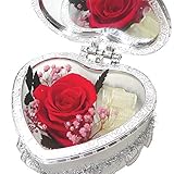 母の日 プリザーブドフラワー バラか上品で可愛い鏡付きケースに入ってミラーとして使えます 花 ギフト プレゼント 誕生日プレゼント 発表会 贈り物 母の日 早割/母の日 プレゼント/母の日ギフト/母の