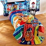 Nickelodeon Paw Patrol Twin Bedding Collection with Reversible Comforter, 3-Pc Sheet Set, Plush Thro