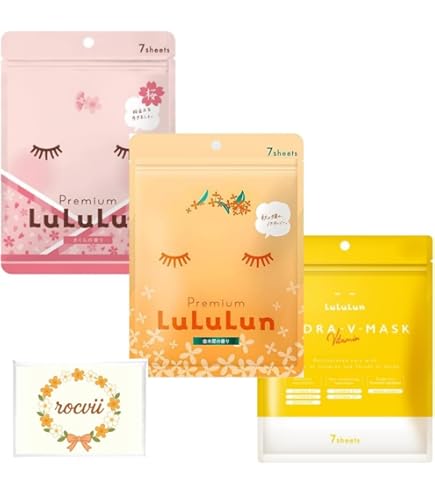 Amazon.co.jp: ルルルン フェイスマスク 限定お試し 3種セット 『各1袋