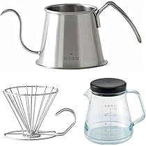 ◆KOGU 珈琲考具 コーヒーポット＆サーバー＆ドリッパー　セット　キャンプ ◇KOGU 珈琲考具 コーヒーポット＆サーバー＆ドリッパー セット