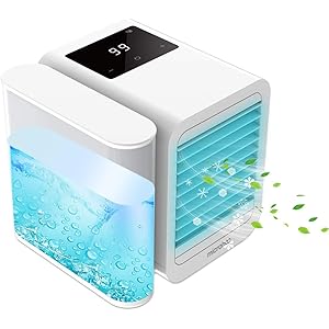 冷風扇 扇風機 卓上冷風機 タイマー付 ミニエアコン タッチ式 サーキュレーター 防カビ 抗菌 フィルター USB 給電式 1000ML大容量 静音作業 加湿機能 冷却 空気清浄 コンパクト ミニクーラー 99段風量調節 ルーバー調整 熱中症対策 卓上 小型 クーラー エアコン【日本語説明書】