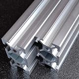 【２本セット】アルミフレーム2040サイズ（20mm×40mm）【アルミプロファイル／リニアレール／溝幅6mm】 (300mm)