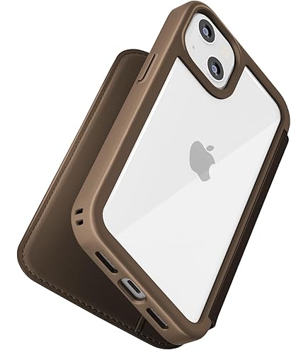 Amazon.co.jp: iPhone15 ガラスフリップケース [ブラック] : 家電＆カメラ