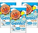 【ケース販売】 ネピア GENKI! パンツ Lサイズ 132枚(44枚×3) by ネピア