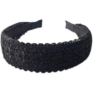 フラワーレースワイド カチューシャ 幅広