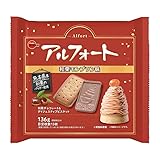 ブルボン アルフォート 和栗モンブラン味 チョコレートビスケット 熊本県産和栗パウダー使用 ラム香る 上品な味わい 136g 1袋 DBOX