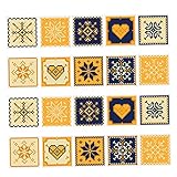 Homyl 防水PVC　モザイク　壁　ステッカー　タイル　キッチン　貼り付け　清潔簡単　浴室　防水　20個入り　3サイズ　多色選べ　　　 - D 10x10cm