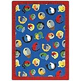 Joy Carpets Kid Essentials Inspirational Children of The World Area Rug Multicolored 10'9 x 13'2 [並行